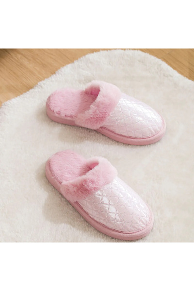 LC Waikiki Light Pink Plush Women's House Slippers - Lcw Home