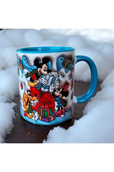 mug shop Mickey Minnie Mouse Yılbaşı Kupa-Noel Tasarım Hediyelik Kupa Bardak