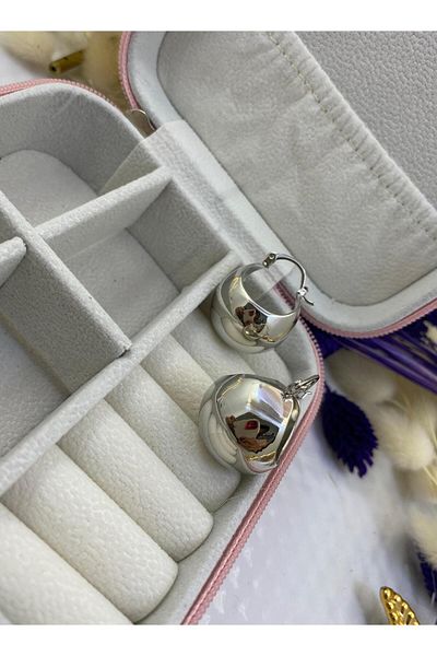 Arescollection vip series steel trend women's non tarnish chubby thick basket ring earrings
