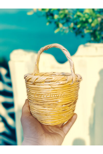 Greenosier Mini Hasır Sepet El Yapımı