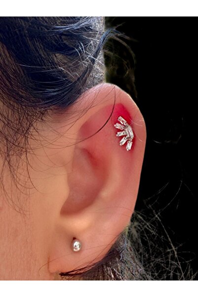 Arescollection 1 ثقب بحجر الزركون والغضروف متوافق مع فص الزنمة