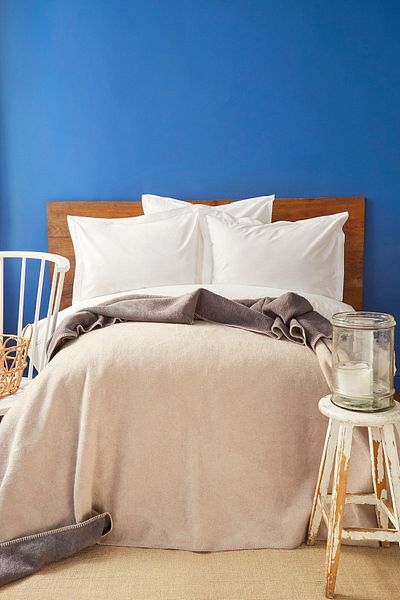 Nautica Home Διπλή Βαμβακερή κουβέρτα διπλής όψης Jetty Anthracite Beige
