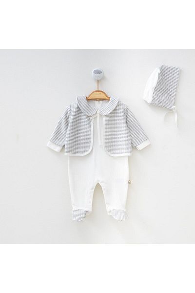 Minimus Newborn Baby Girl Cardigan and Booties Jumpsuit with Snaps at the Bottom Bonnet Newborn Baby 0-6 Months