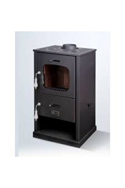 Sürel 5123 Relax Şömine Camlı 5 Mm Çelik Tuğlalı Soba Kömür Odun