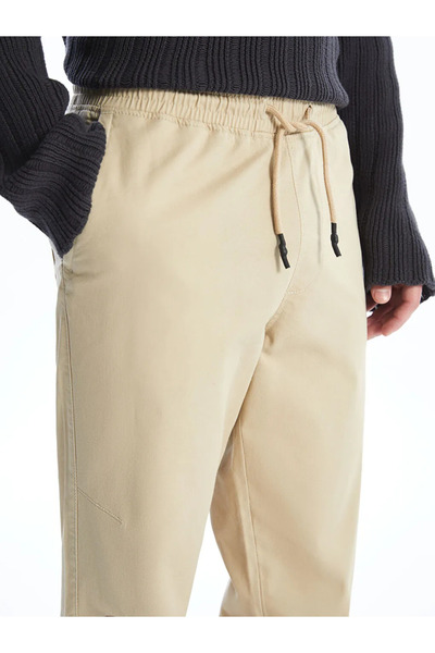 LC Waikiki Beige Gabardine Men's Jogger - Lcw Casual, Standard Fit