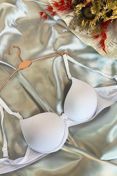 Rintalia White Padded Bra