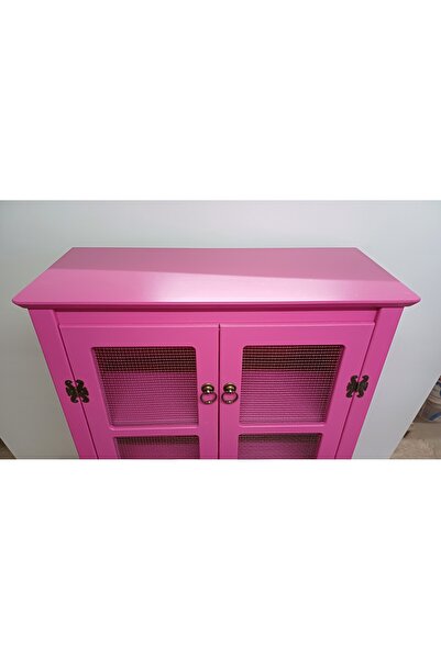 VİLLAÇAM AHŞAP Telli? Dolap Fuşya Tel Dolap Terek