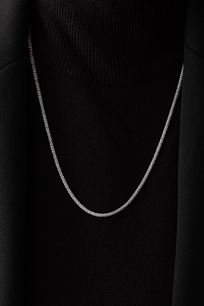 ByFlorya Jewelry الصلب حبل الماس قلادة تشويه الحرة سحق شوكة سلسلة