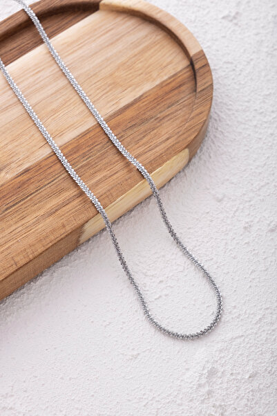 ByFlorya Jewelry الصلب حبل الماس قلادة تشويه الحرة سحق شوكة سلسلة