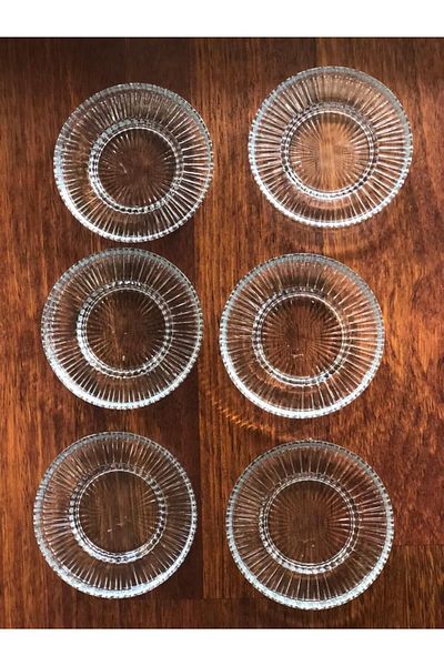LOVE in KITCHEN Elysia Compatible Glass 6 Pieces Tea Plate
