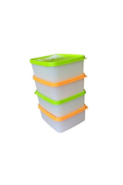 HOLLYHOME 4 Pieces Hobby Life Alaska Nofrost Storage Container Deep Freezer 650 ml