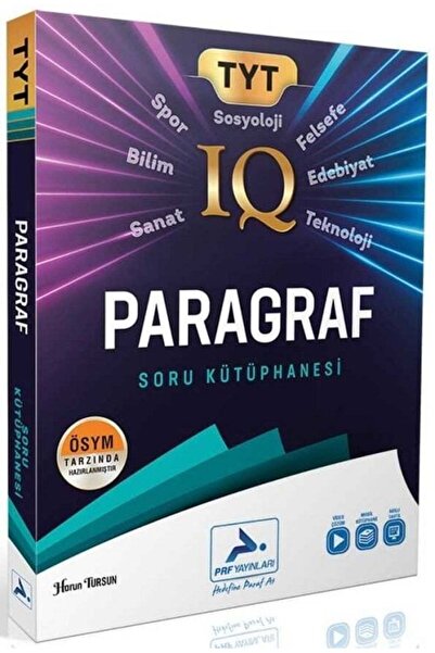 3D Yayınları Paraf YKS TYT Paragraf IQ Soru Kütüphanesi Paraf Yayınları