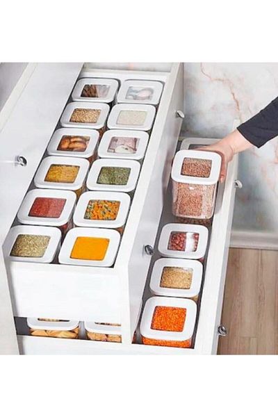VİP AHMET 1700 ml Storage Container Set of 12 Campaign 9294Seri