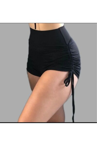 Rosy Live in style Yanlardan Biye ile Büzülüp Açılır Yeni Sezon Tek Şort