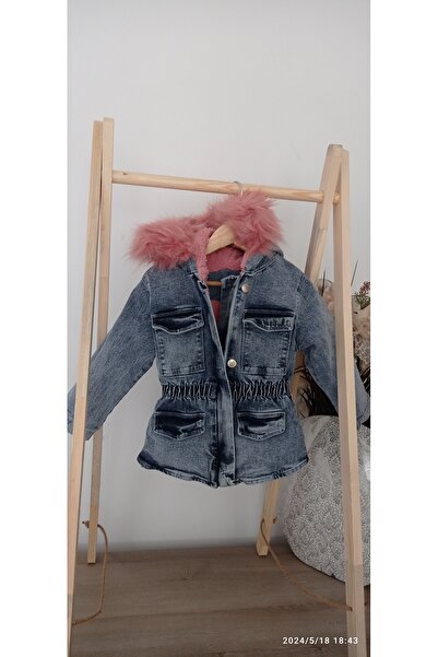 Azra İÇİ PELÜŞ KIZ ÇOCUK  KOT KABAN