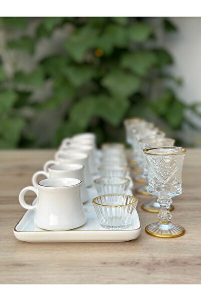 Hediye Köşkü 24 parça Kahve Sunum Seti, full set