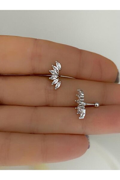 Arescollection zirkon taşlı helix conch uyumlu piercing
