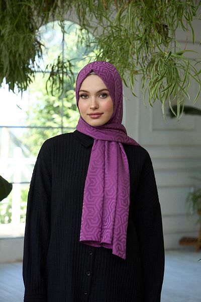 İpekhan Drop Pattern Jacquard Shawl