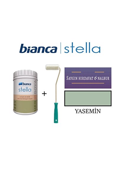 Bianca Stella Su Bazlı Akrilik Boya + Dekor Kadife Parmak Rulo