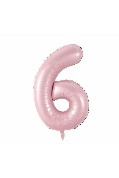 Deniz Party Store Pink 6 Years Old Foil Balloon 34 Inch 76-80 Cm