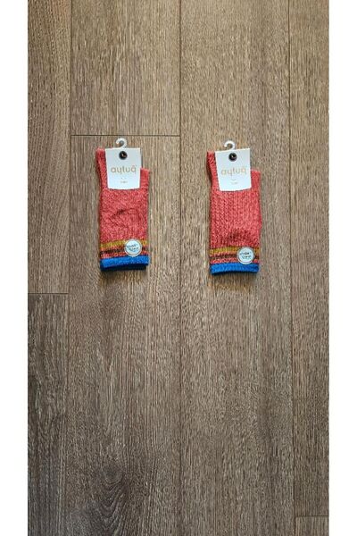 Aytuğ Winter Season Modal Women's Socks - 2 Pairs (Orange) - 42047
