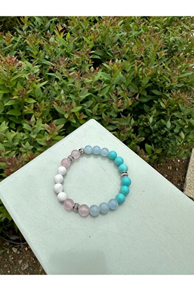 Hisar Doğaltaş Unisex Doğal Taş Zayıflama Bilekliği - 8mm, Sertifikalı Bileklik