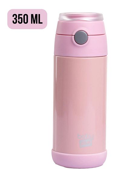Baby Plus زجاجة مياه مدرسية للأطفال سعة 350 مل مع ترمس فولاذي