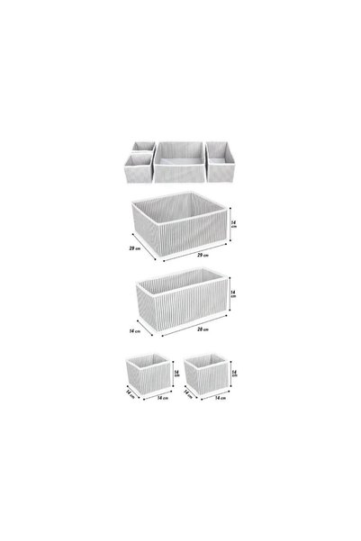 ALAS 4-Piece Drawer Organizer In-Cabinet Drawer Organizer Drawer Organizer