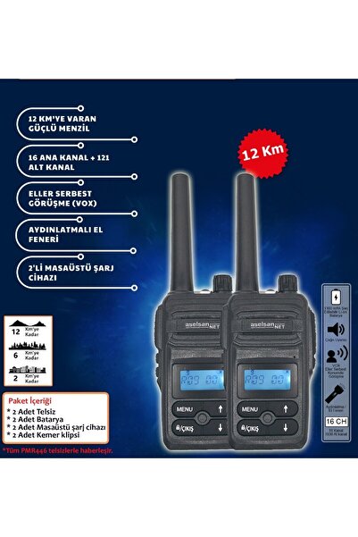 ASELSAN PM-985 GRİ İKİLİ EL TELSİZİ