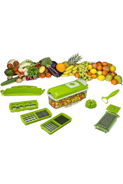 Genel Markalar Hazneli Çok Fonksiyonlu Sebze Meyve Doğrayıcı, Dilimleyici, Kesici, Şekilli Doğrayıcı Lüx Rend