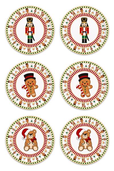 Pastdizayn Yılbaşı Kurabiye Baskısı Gingerman - Kurşun Asker- Ayıcık Resimli ...