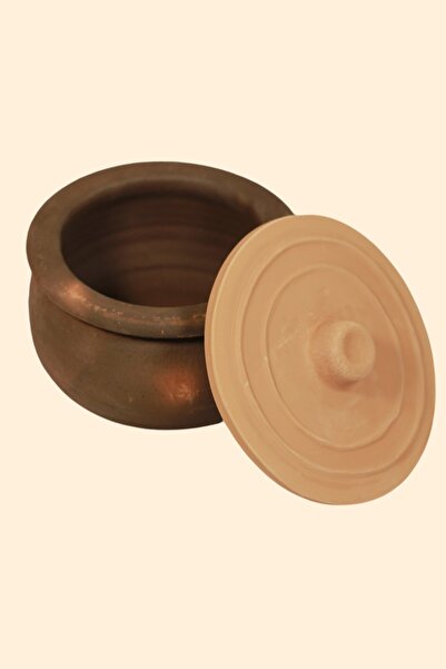 AdenArt أصغر قدر أرضي طبيعي مقاوم للحريق يتسع لـ 3-4 أشخاص - 20*8 سم (مع غطاء...