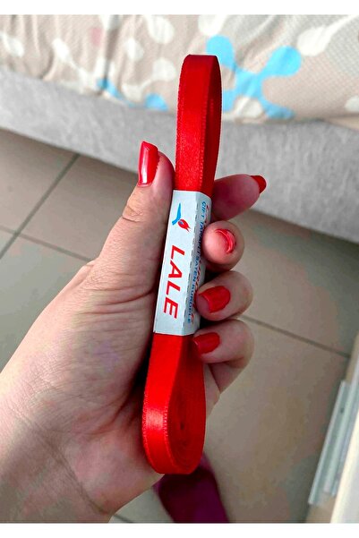 yörük tuhafiye 100 Meter Satin Ribbon - Red, Full Satin Ribbon