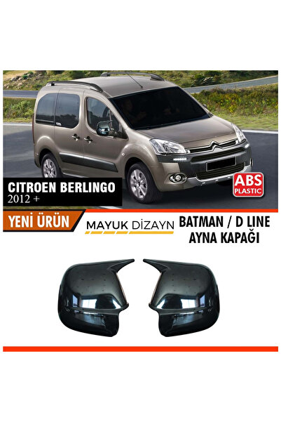 Mayuk Dizayn CİTROEN Berlingo (2012+) Batman Yarasa Ayna Kapağı + Montaj Band...