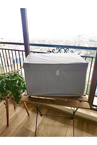 DaisyHome 6 Adet Kapaklı Kutu Hurç Maxi Boy 50*40*30* Çok Amaçlı Kutu Hurç