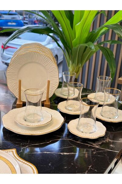 Onedekor 18 Parça Artemis Pasta Çay Saati Seti