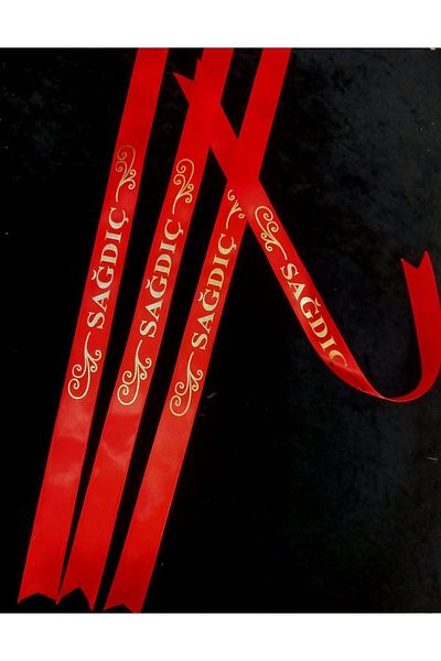 yörük tuhafiye 3 Pieces Red Groomsmen Arm Ribbon and Small Hook Image - Wedding Product