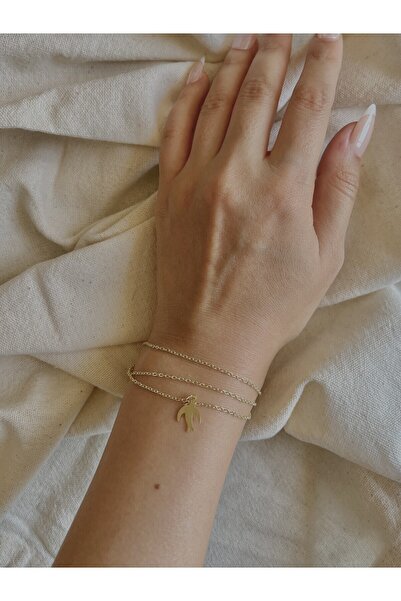 Monalisa Çoklu İnce Zincir Kadın Bileklik