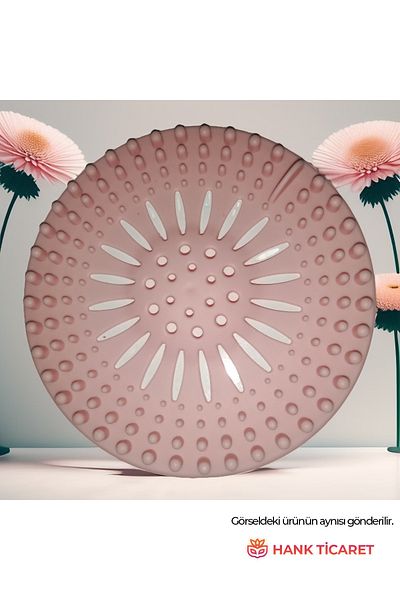 HANK TİCARET Sink Strainer Non-Slip Round Silicone Strainer Powder Pink