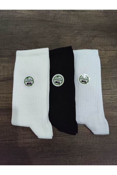 Leement socks Unisex Bamboo Tennis Sports Socks Quality Soft Textured 3 Pairs Premium Series