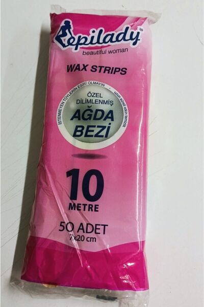Epilady Özel Dilimlenmiş Ağda Bezi 10 Metre 50 Adet+2 Ispatula