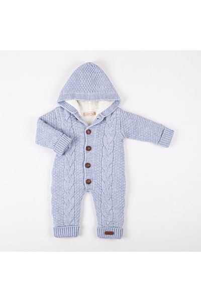 miniyou Baby Hair Braid Patterned 100% Cotton Newborn Hospital Exit Overalls with Welsoft Inside My-4059bm