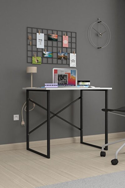 H&S Design 60 X 90 Cm Beyaz Çalışma Masası Laptop Masası Öğrenci Masası