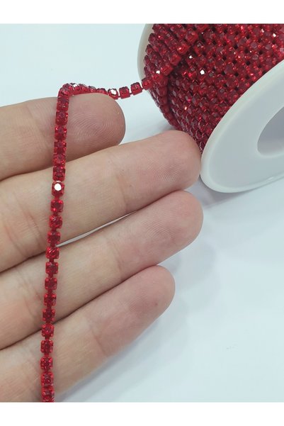 CRYSTALSHOP Stone Strip - Ss12 (2.5mm) Red (Roll of 9 Meters)