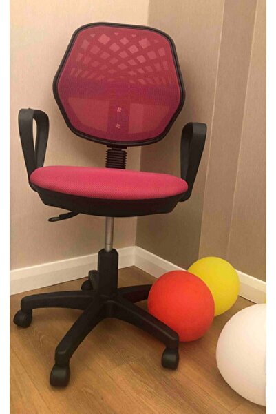 mhrgroup cma Pembe Fileli Ofis Sandalyesi,bilgisayar Sandalyesi,çalışma Sandalyesi,döner Sandalye