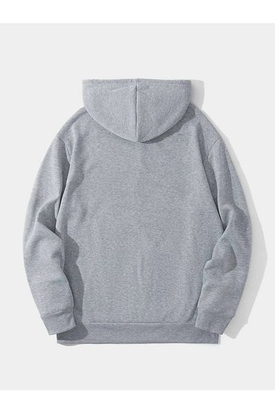 Mad&Calf Unisex Φούτερ με κουκούλα Basic με τσέπες