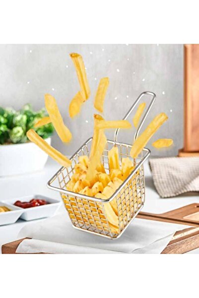 AYZ Kare Mini Patates Sunum Sepeti (10x8x7) cm