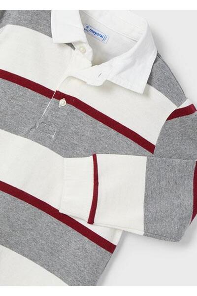 MAYORAL Tricou cu gât polo pentru băiat - mânecă lungă 04104 078