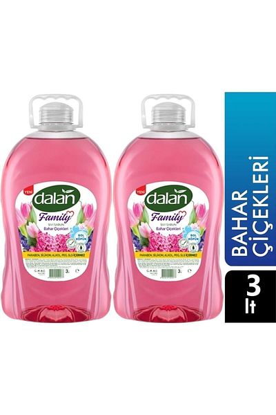 Dalan Family Liquid Soap Spring Flowers 2 X 3000 Ml