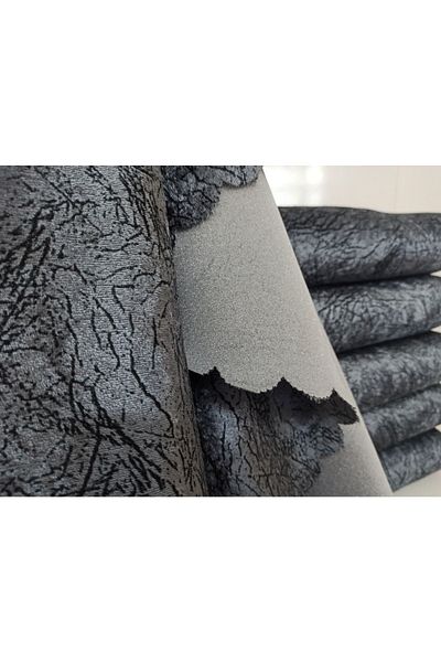 Aksa Home Sponge Non-Slip Sofa/Couch Bed Cover Velvet Anthracite